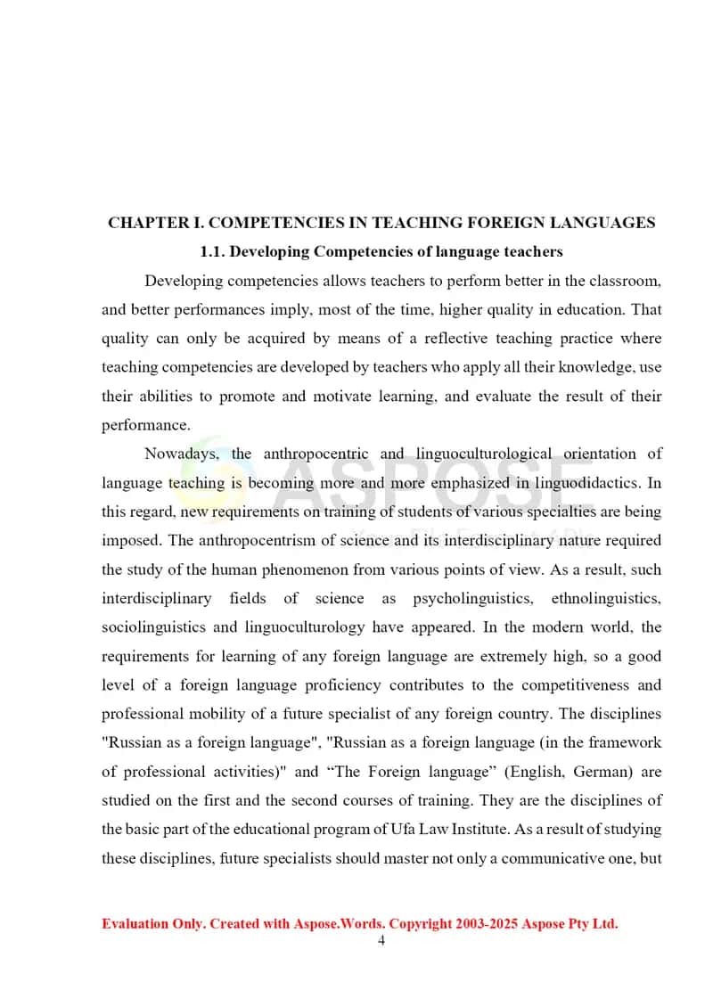 Developing Competencies of Language Teachers 4