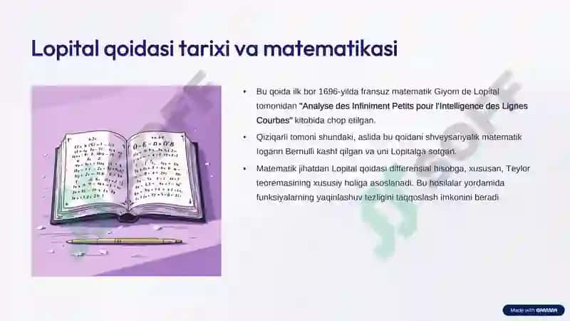 Lopital qoidasi 4