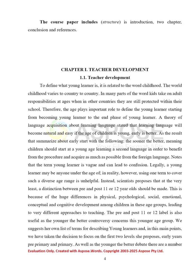 Teacher Development 4