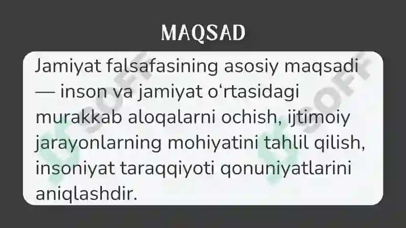 Jamiyat falsafasi 5