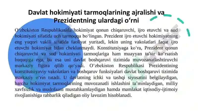 O'zbekiston Respublikasining Prezidenti 7
