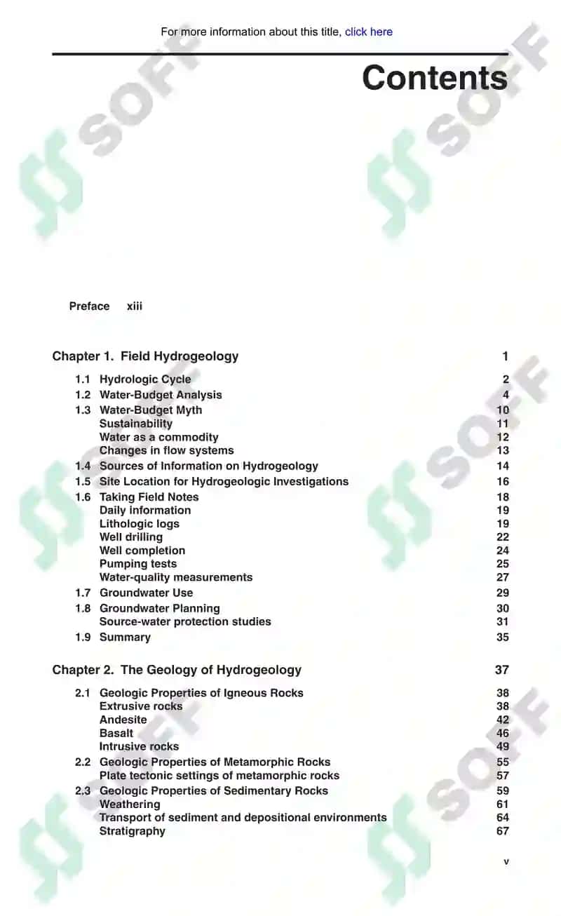 Hydrogeology Field Manual 7