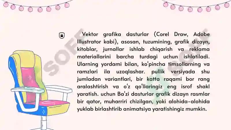 Grafik dasturlar va ularning imkoniyatlari. 7