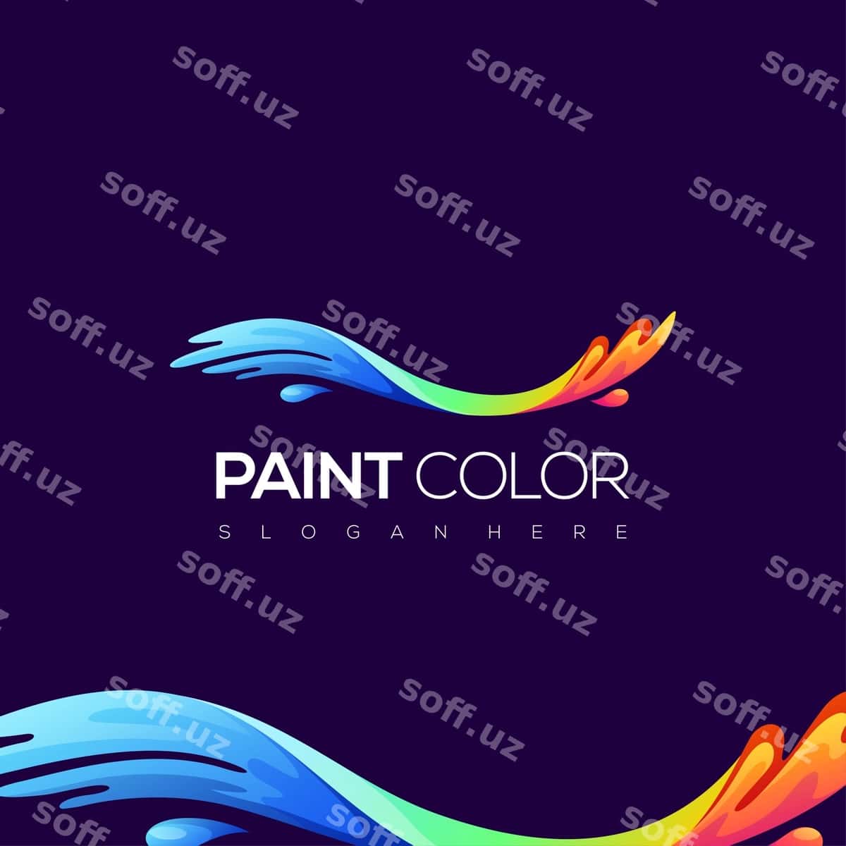 Rangli logotip | Paint color logo 1