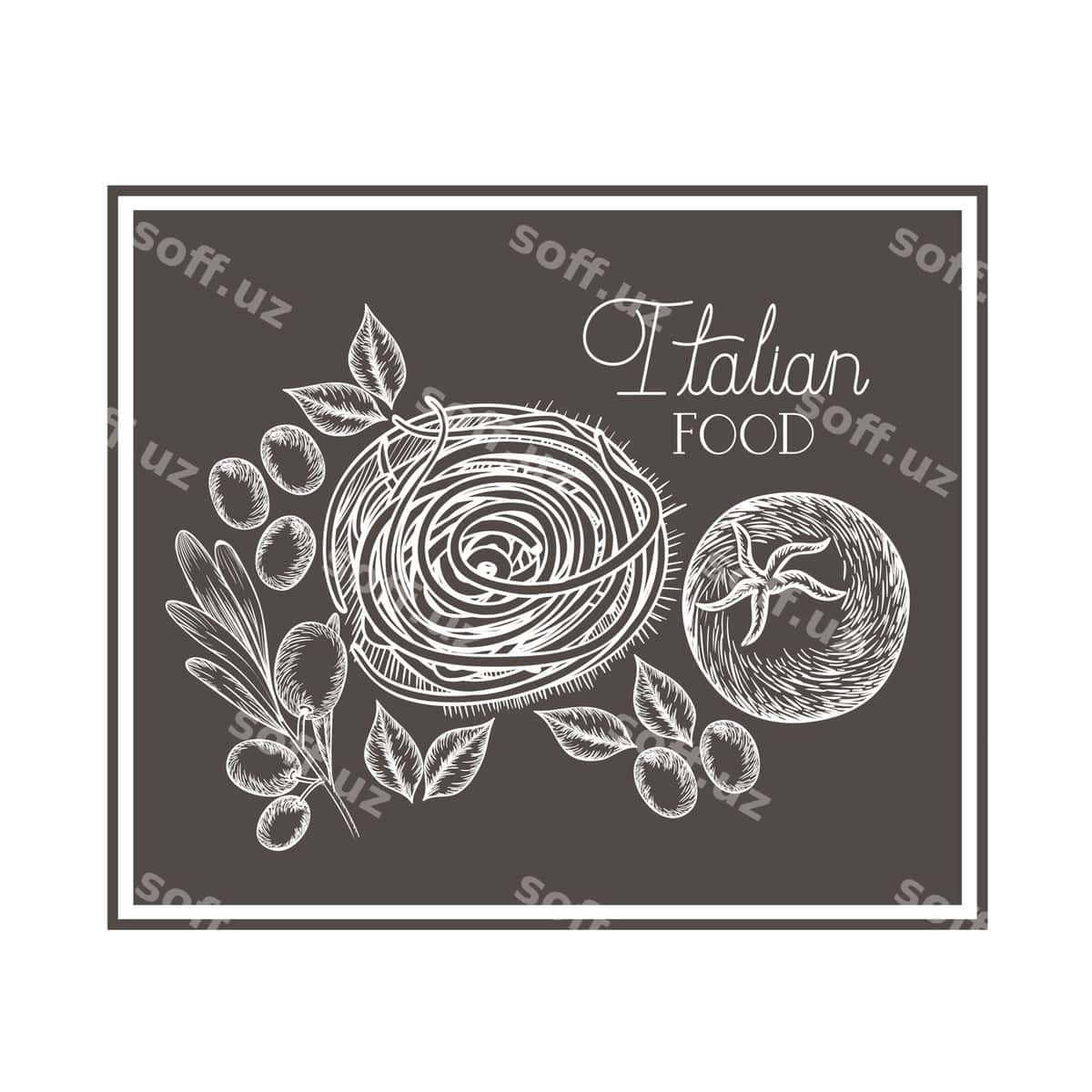 Namuna mamno italiy taomlari | Pattern delicious italian food 1