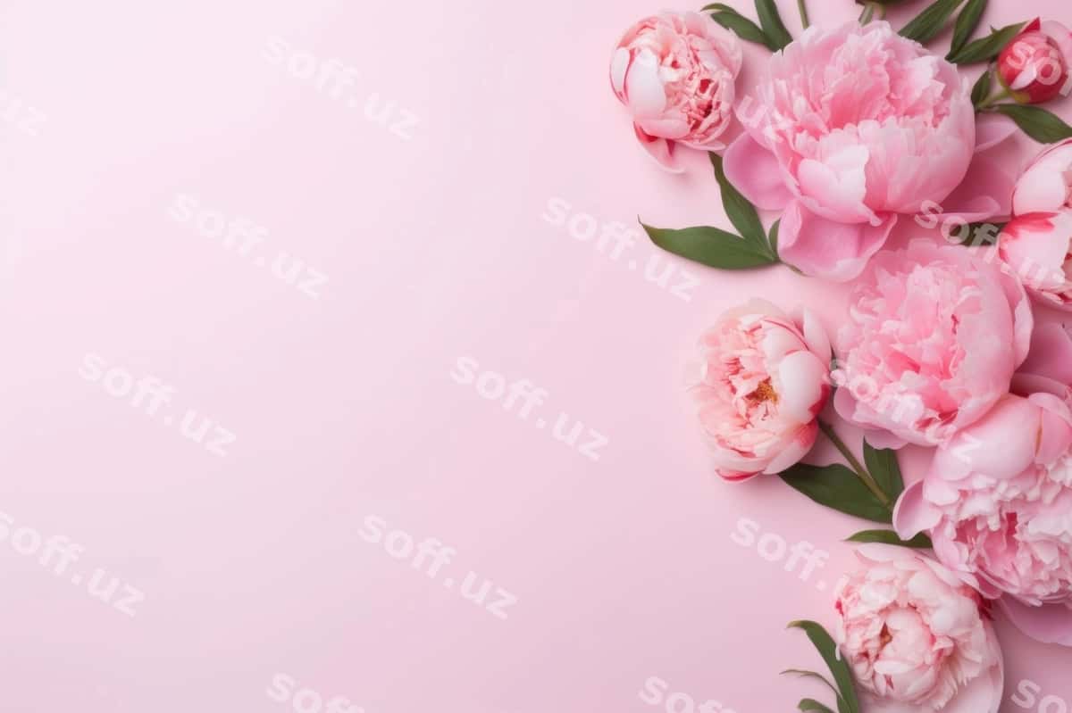 Pionarlar gul petal o'simlik | Peonies flower petal plant 1