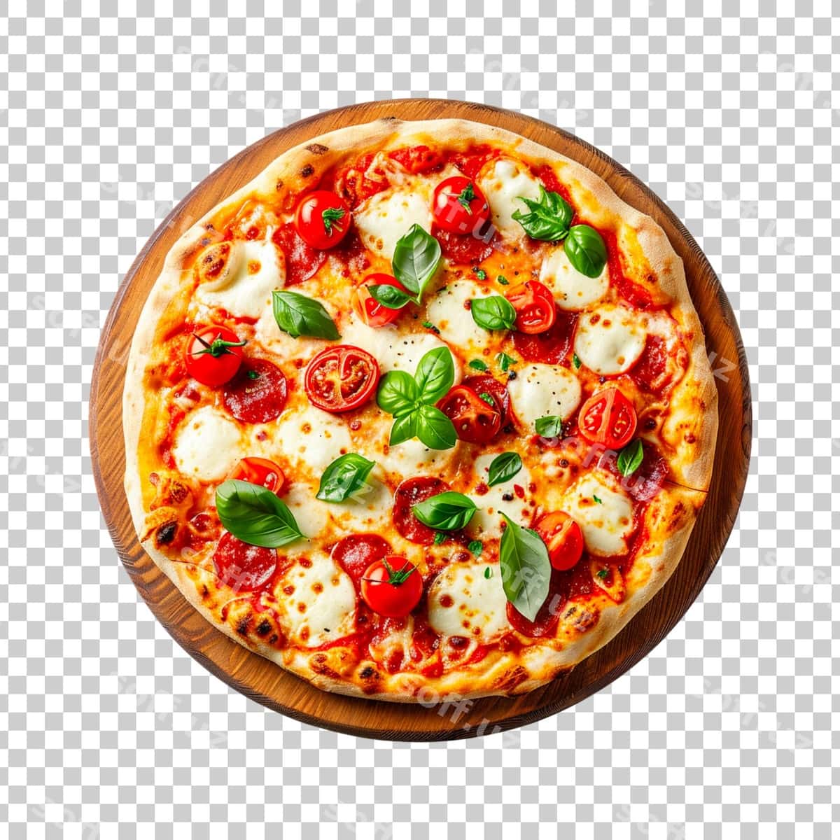 Pitsa pomidorlar bilan mozzarella mozzarella | Pizza with tomatoes mozzarella mozzarella 1