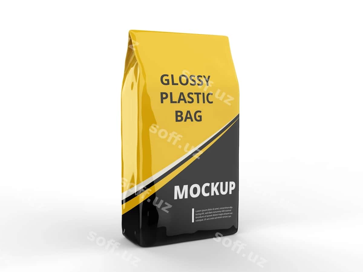 Plastik sack modeli | Plastic bag mockup 1
