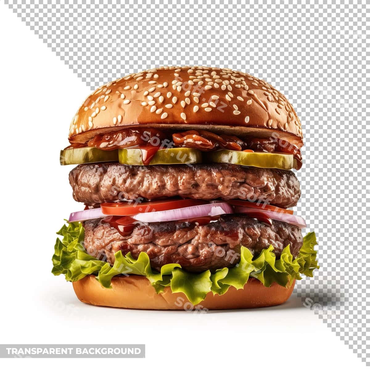 Psd burger orqali ajratilgan | Psd burger isolated without background 1