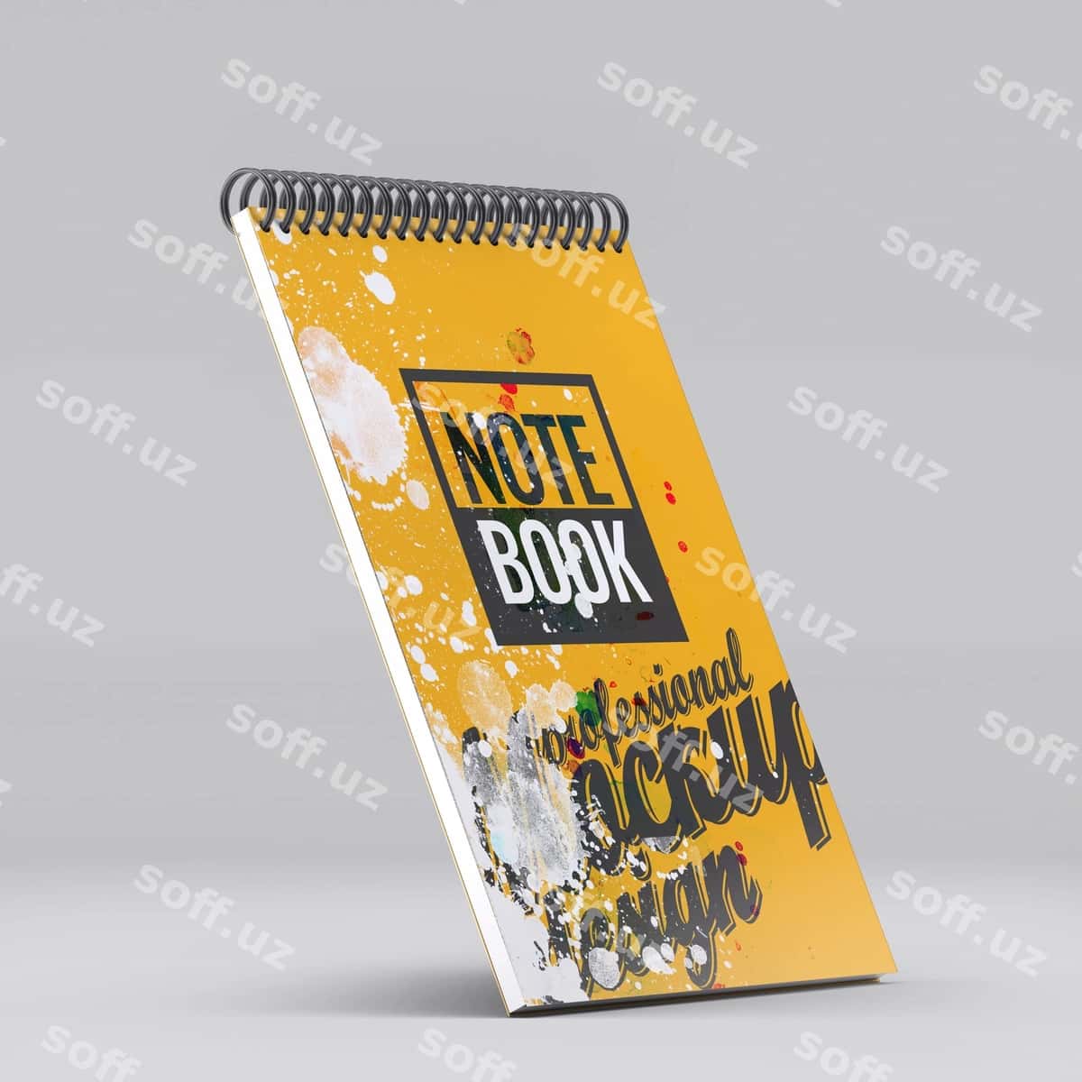 Psd spiral chizgich daftari namunasi | Psd spiral sketchbook mockup 1