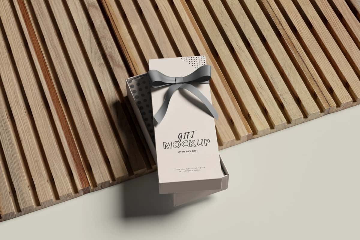 Sovg'a qutisi maketi | Gift box mockup 1
