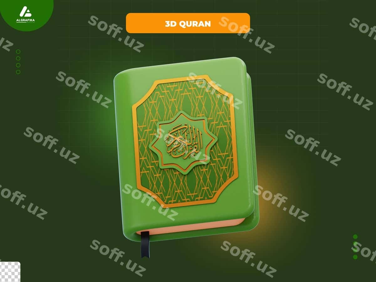 Qur'on jadvali uch o'lchovli ikonka | Quran table 3d icon 1
