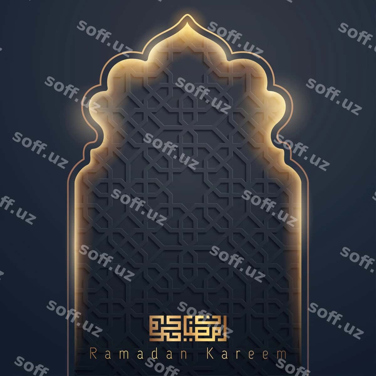 Ramadan kareem tabrik kartochkasi | Ramadan kareem greeting card 1
