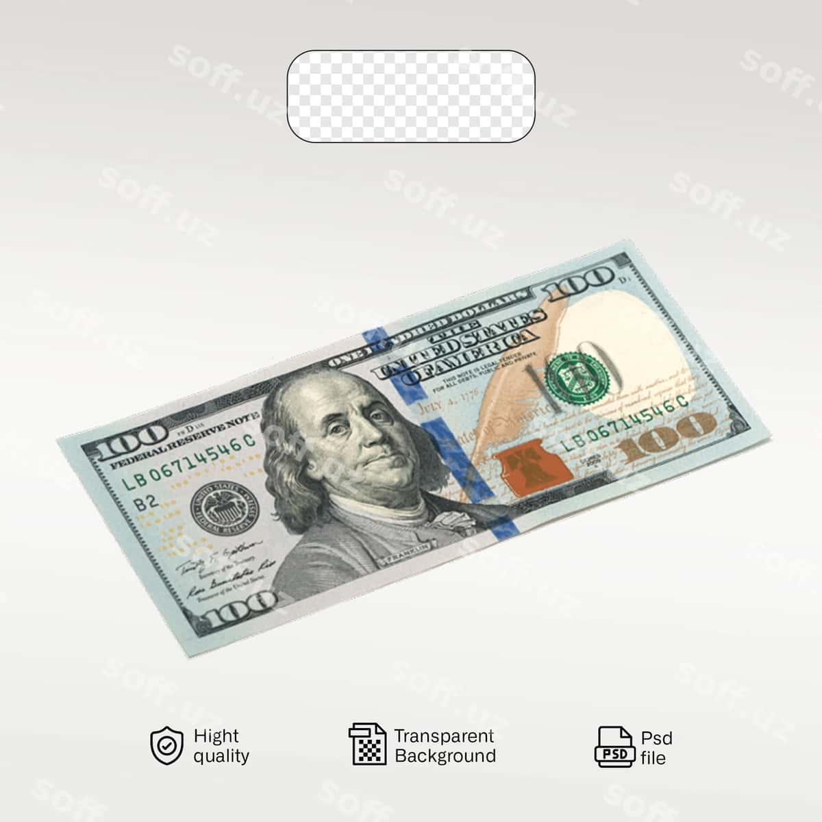 Haqiqiy dollarlar shaffof orqa fon | Real dollars transparent background 1