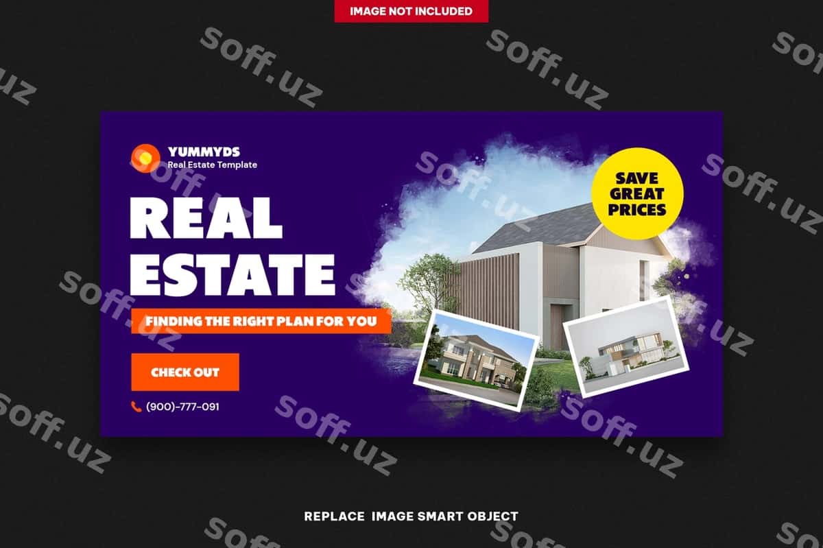 Mulklar banerlari Fb yangiliklar | Real estate banners fb newsfeed 1