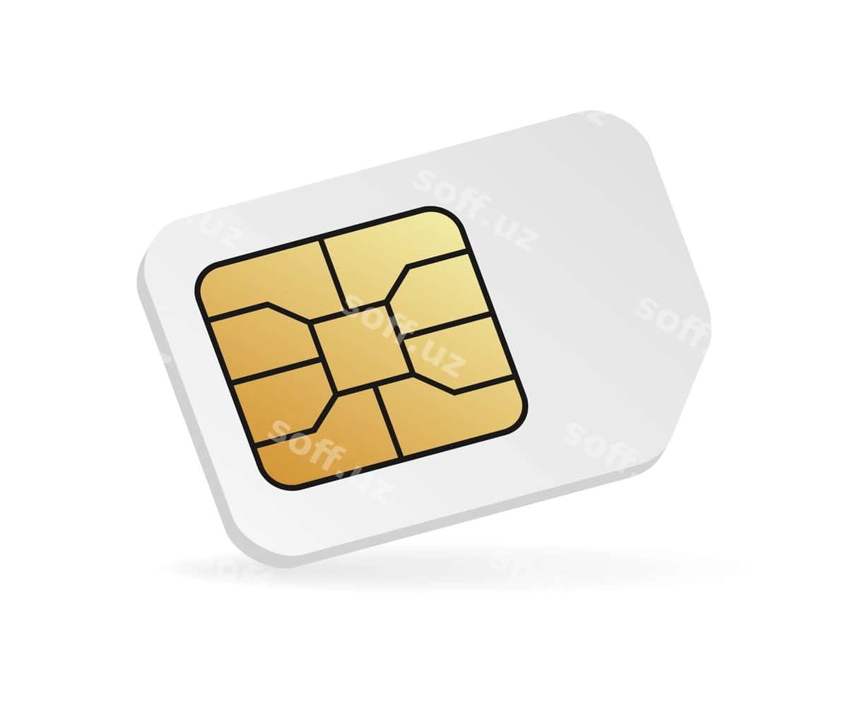 Haqiqiy SIM karta mockup | Realistic sim card mockup 1