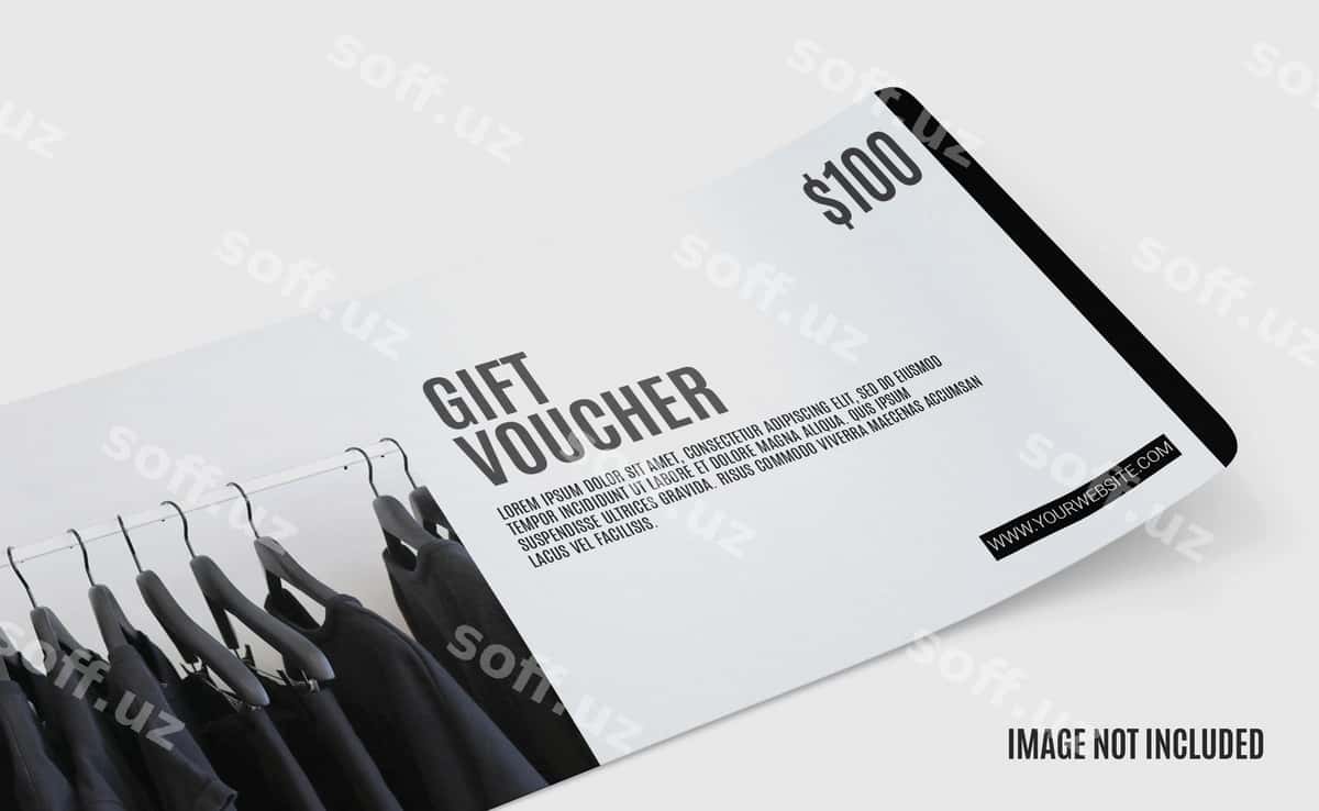 Realistik voucher mockup | Realistic voucher mockup 1