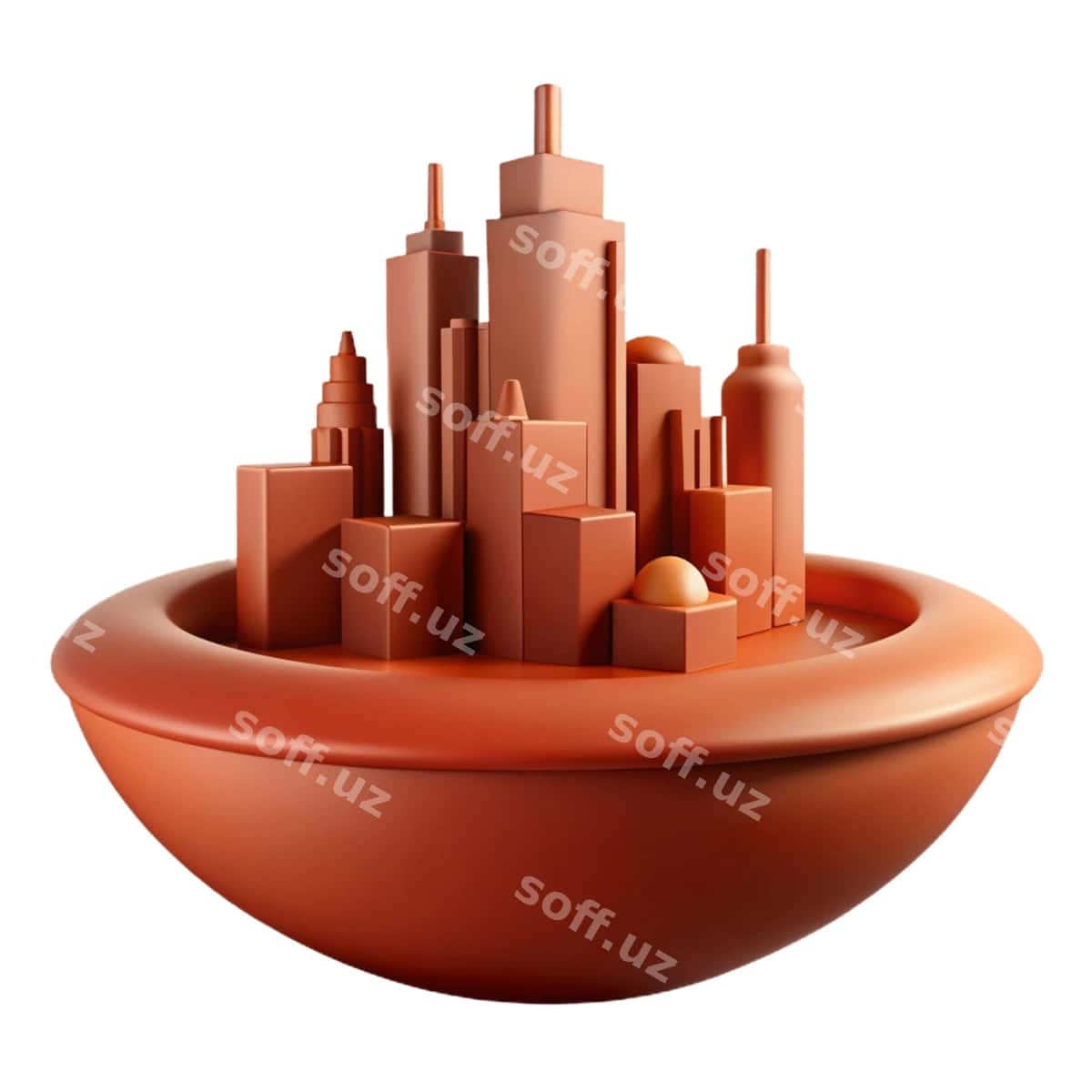 Qizil chaqsoq shahar o'rtasida | Red bowl with city middle 1