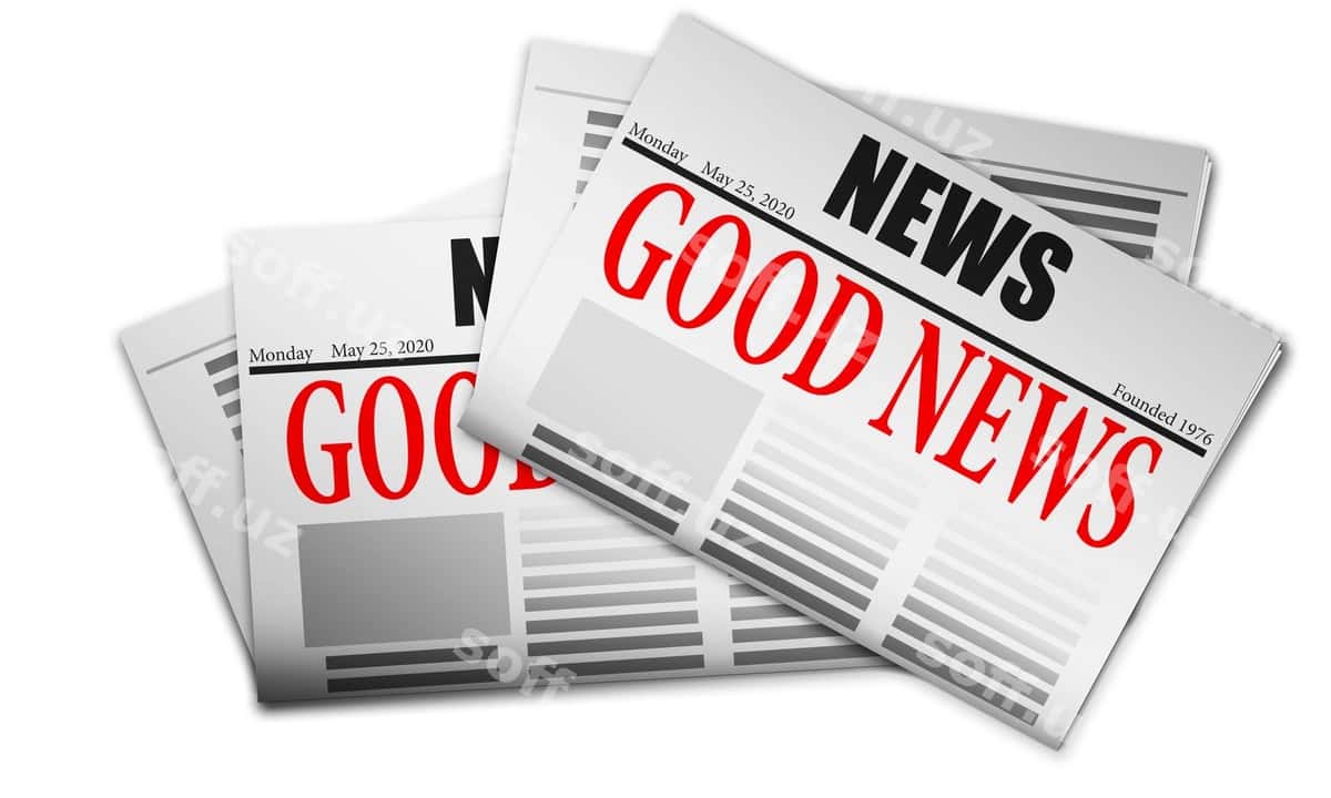 Qizil matn yaxshi yangilik gazeta | Red text good news newspaper 1
