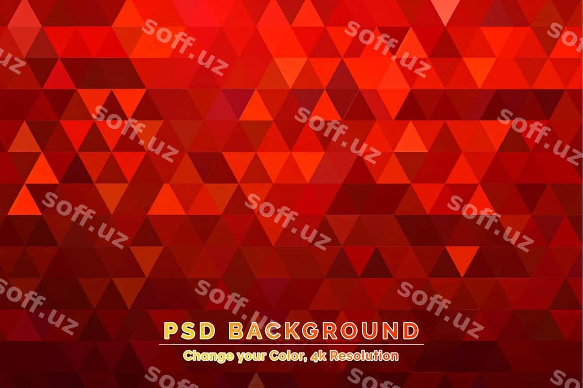 Qizil rangli geometrik naqshli fon | Red tone geometric pattern background 1