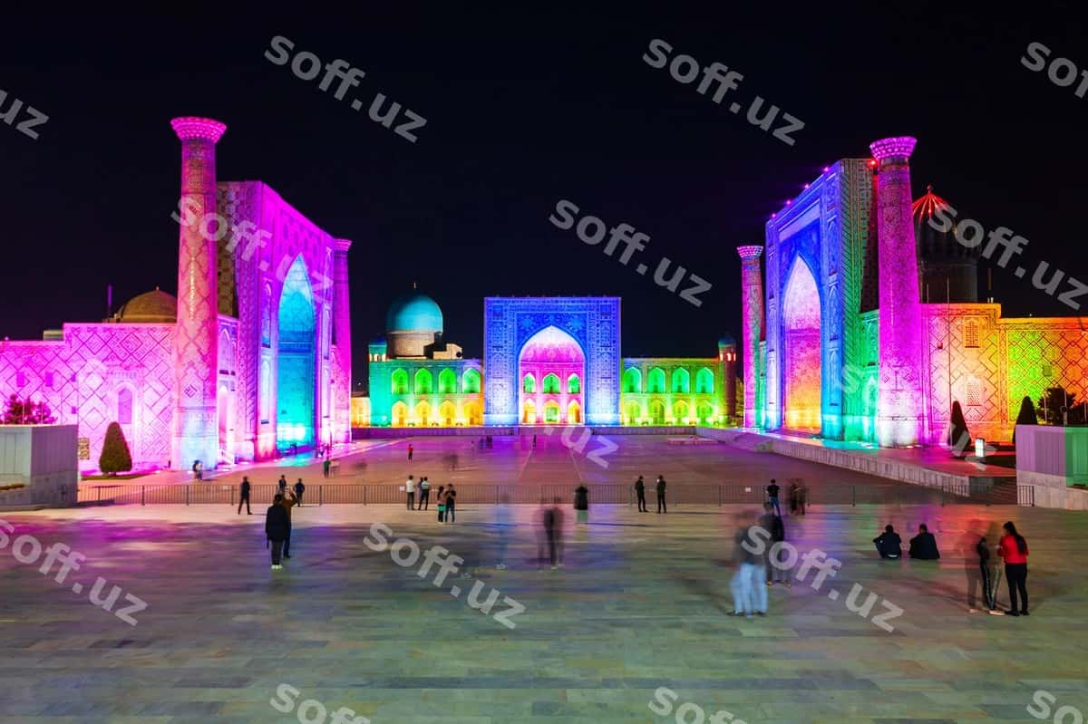 Registon tungi lazer shousi, O'zbekiston | Registan night laser show uzbekistan 1