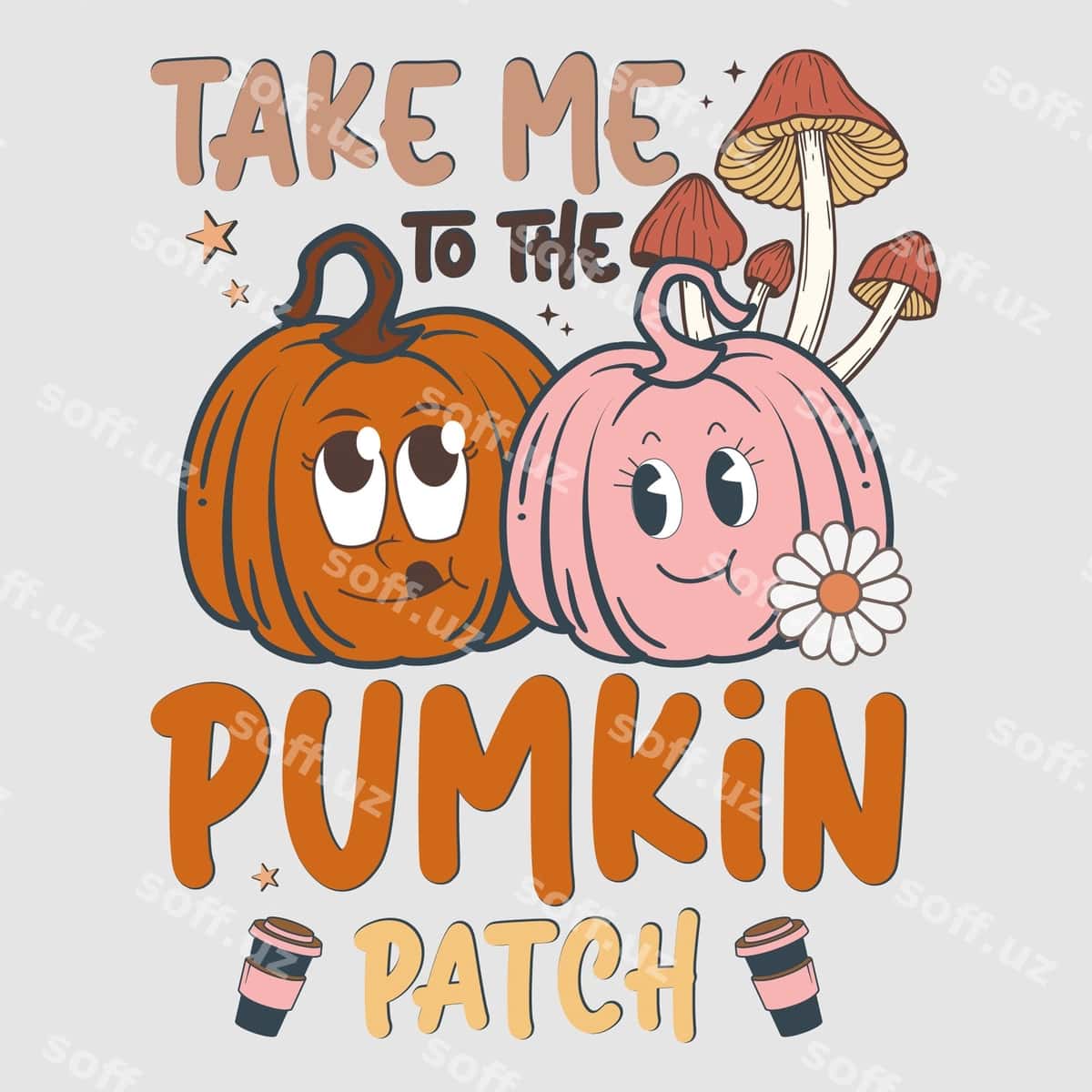 Retro kuzgi sublimatsiya to'plami | Retro fall sublimation bundle 1