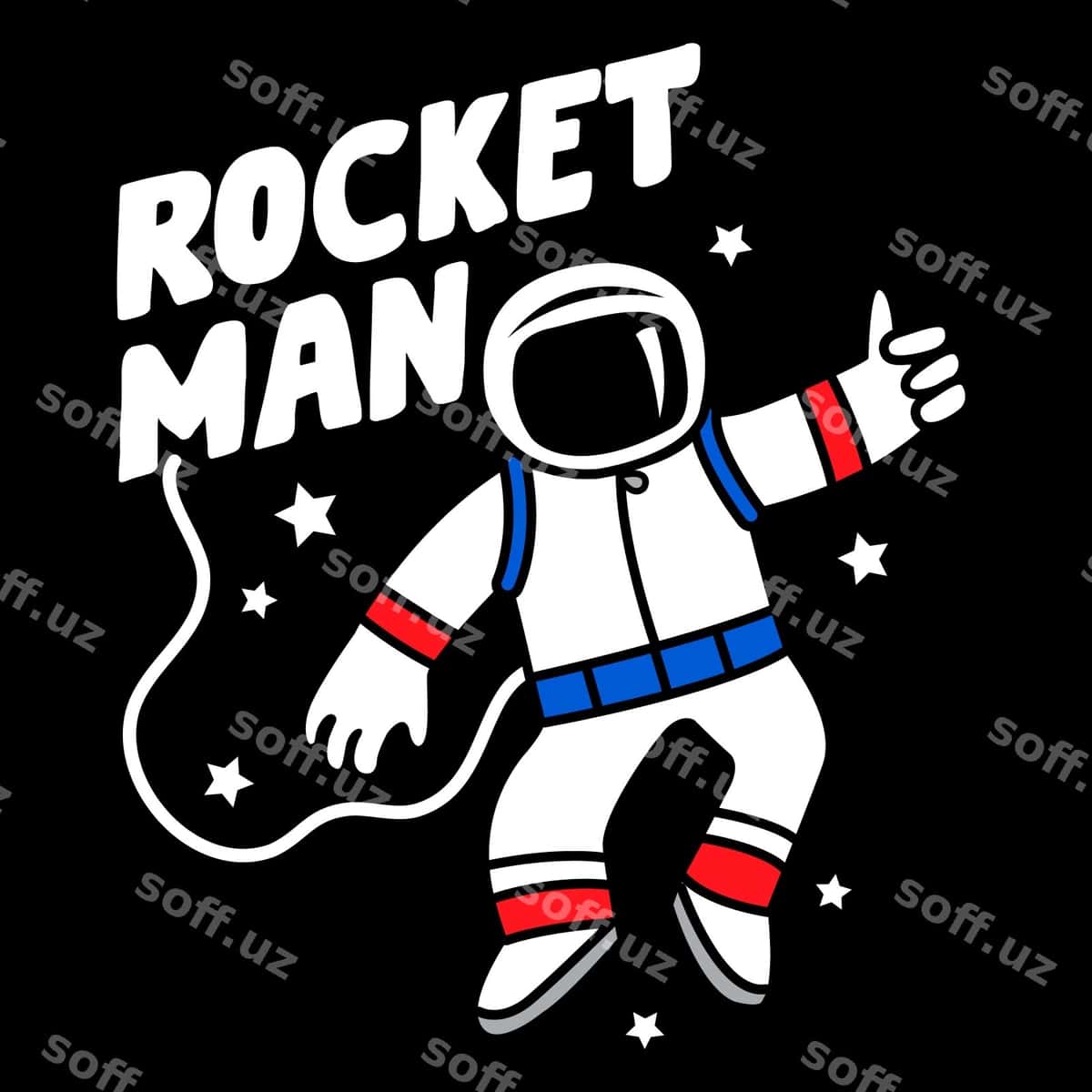 Raketa kishi matn astronaut faza | Rocket man text astronaut space 1
