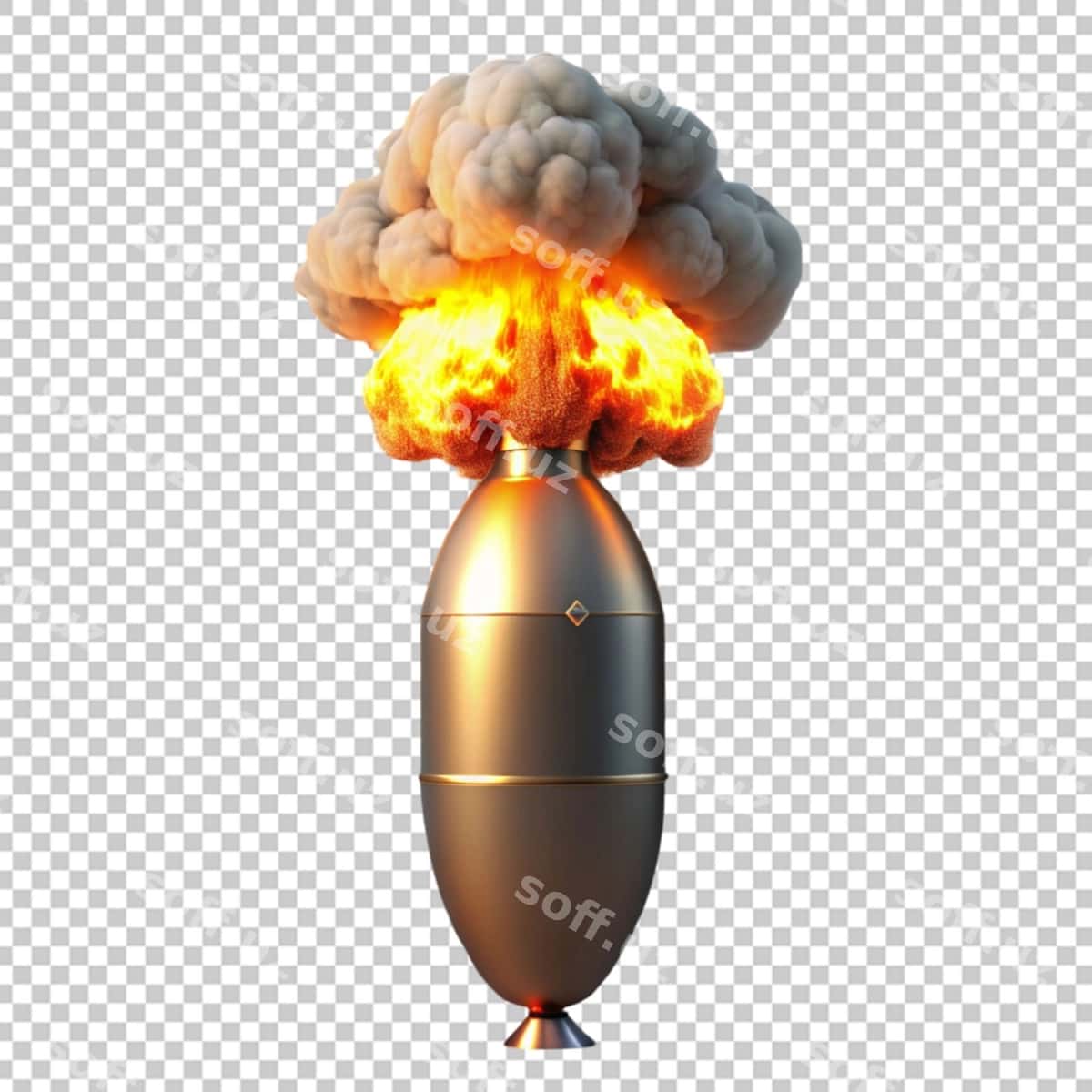Raketa shaffof fon | Rocket transparent background 1