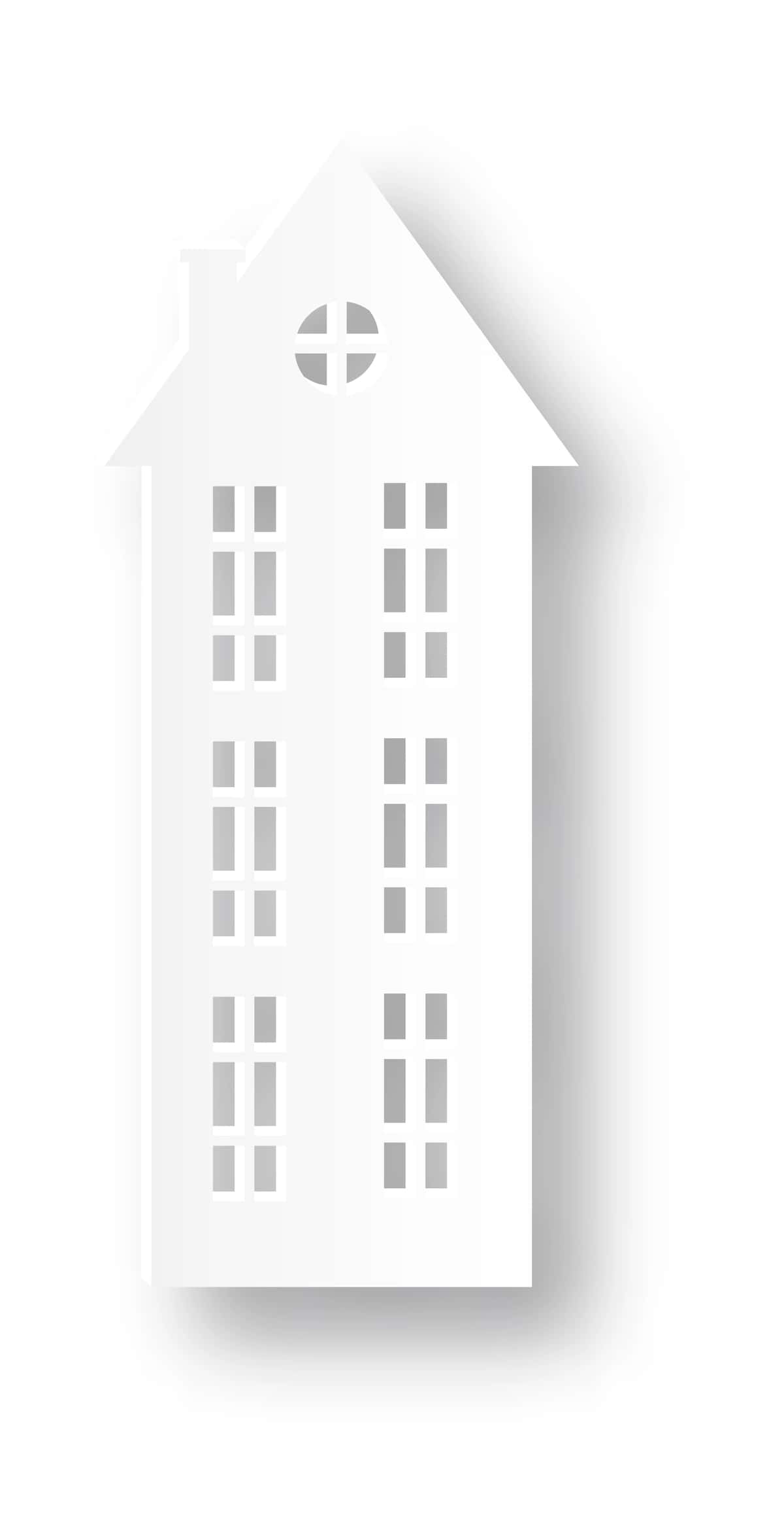 Ko'chmas mulk silueti qog'oz kesilgan uslubdagi shahar qurilishi | Real estate silhouette paper cut style city building 1