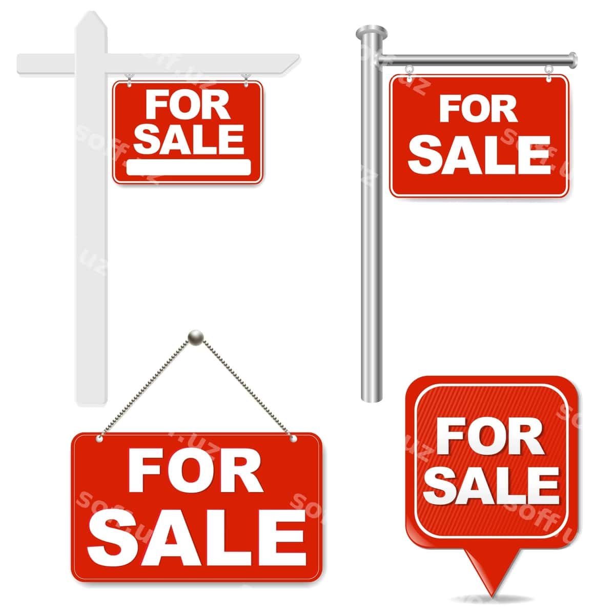 Sotuv belgisi katta komplekt | Sale sign big set 1