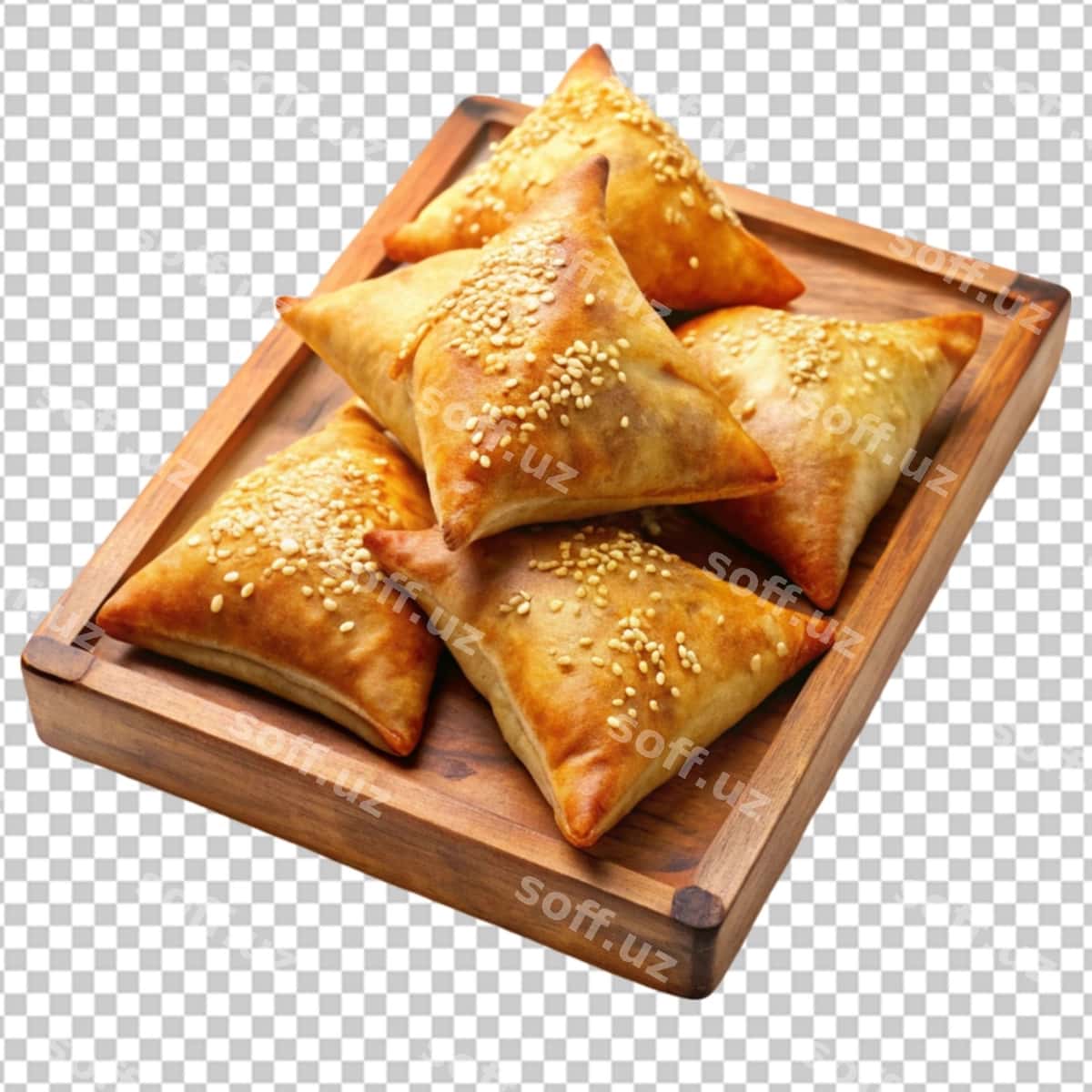 Samsa shaffof orqa fon | Samosa transparent background 1
