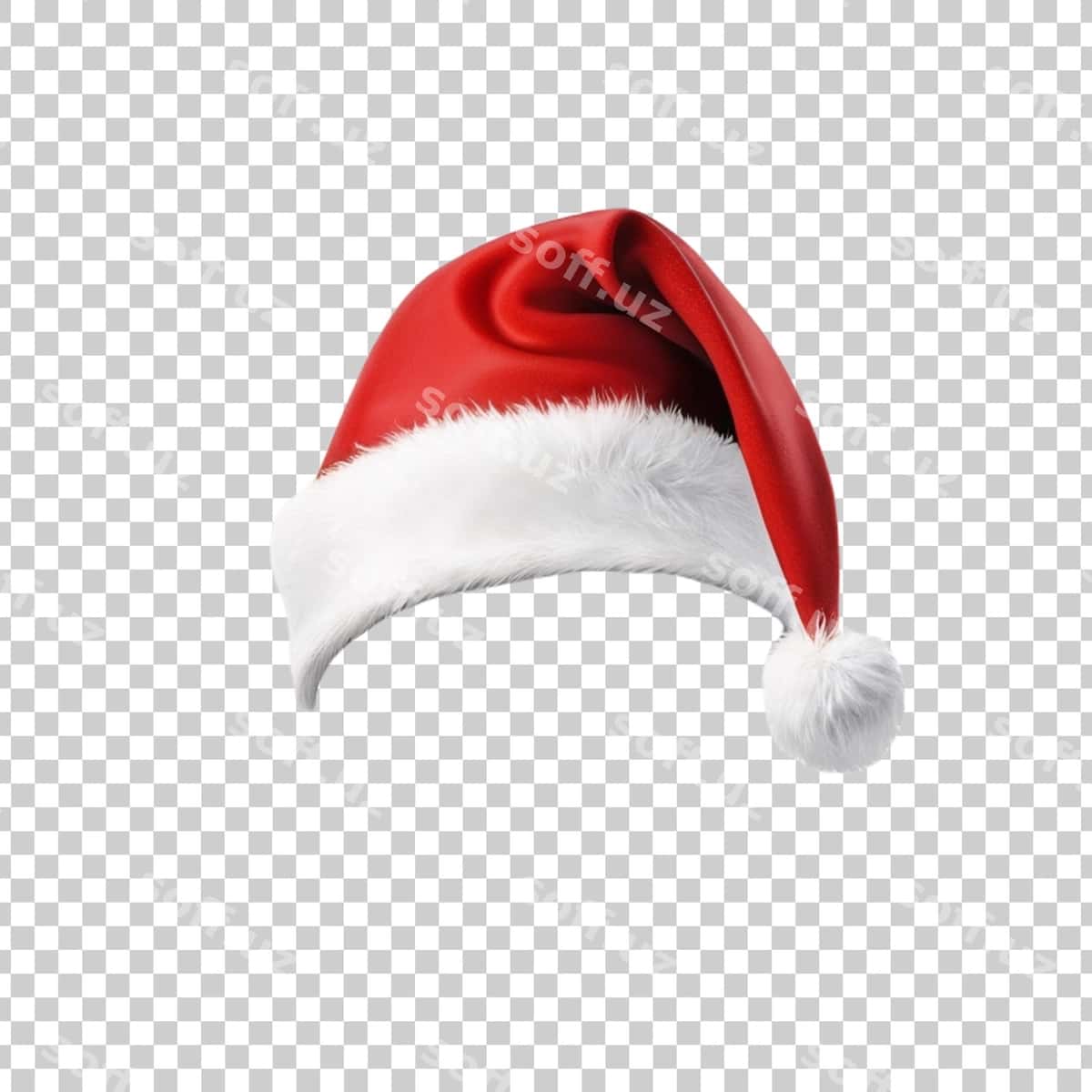 Santa shlyapasi shaffof orqa fonda | Santa hat is transparent background 1
