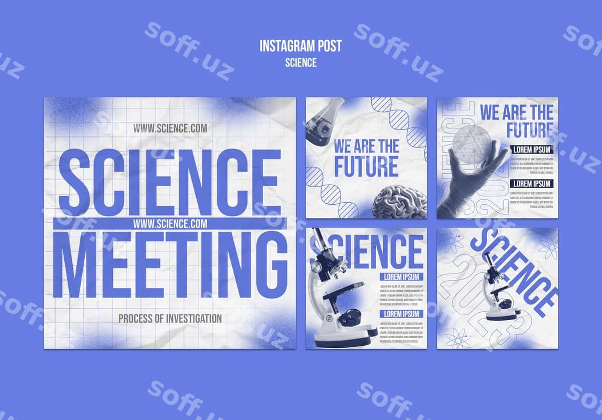 Fan dizayn shabloni | Science design template 1
