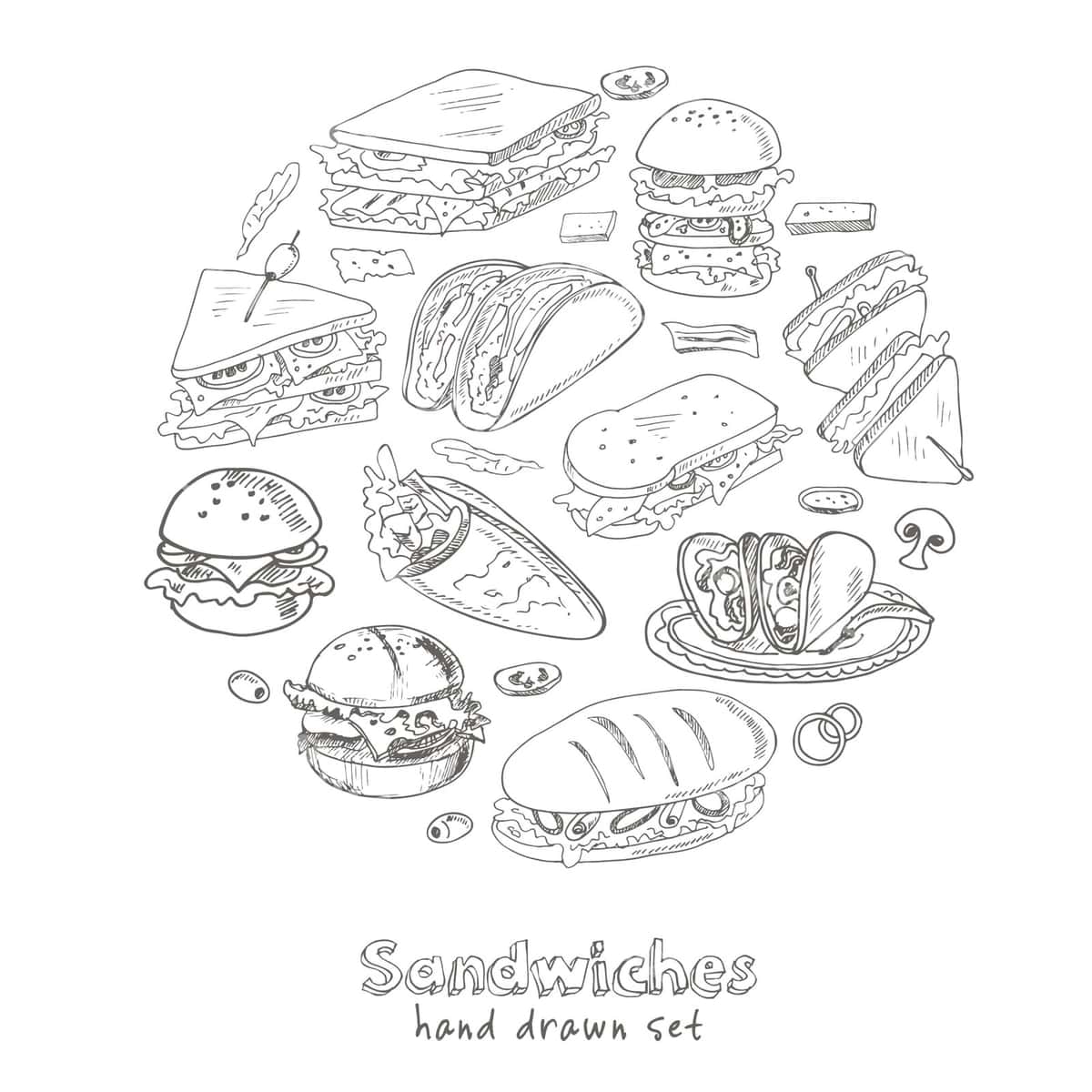 Set sandvichlar | Set sandwiches 1