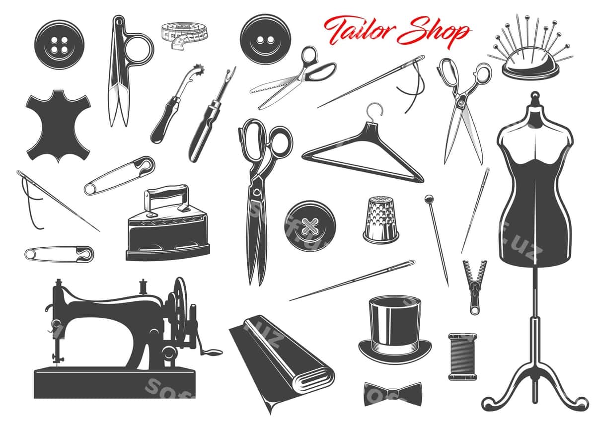 Tikuv asboblari igna iplari tugmalar ignalari | Sewing tools needle threads buttons pins 1
