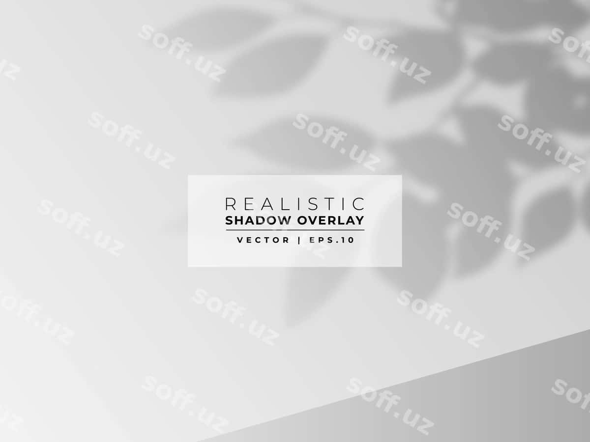 Soya qoplamasi barg devori | Shadow overlay leaf wall 1