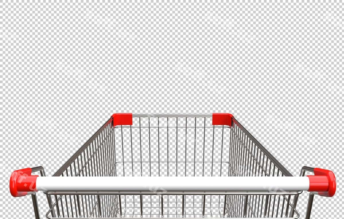 Xarid savati shaffof orqa fonda | Shopping cart transparent background 1