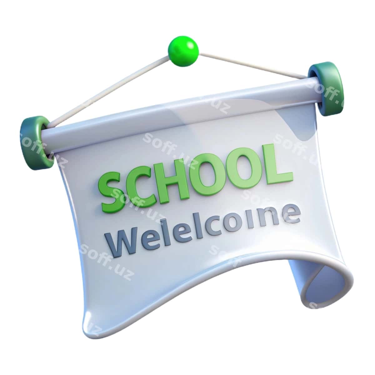 Maktabga xush kelibsiz | Sign that says school welcome it 1