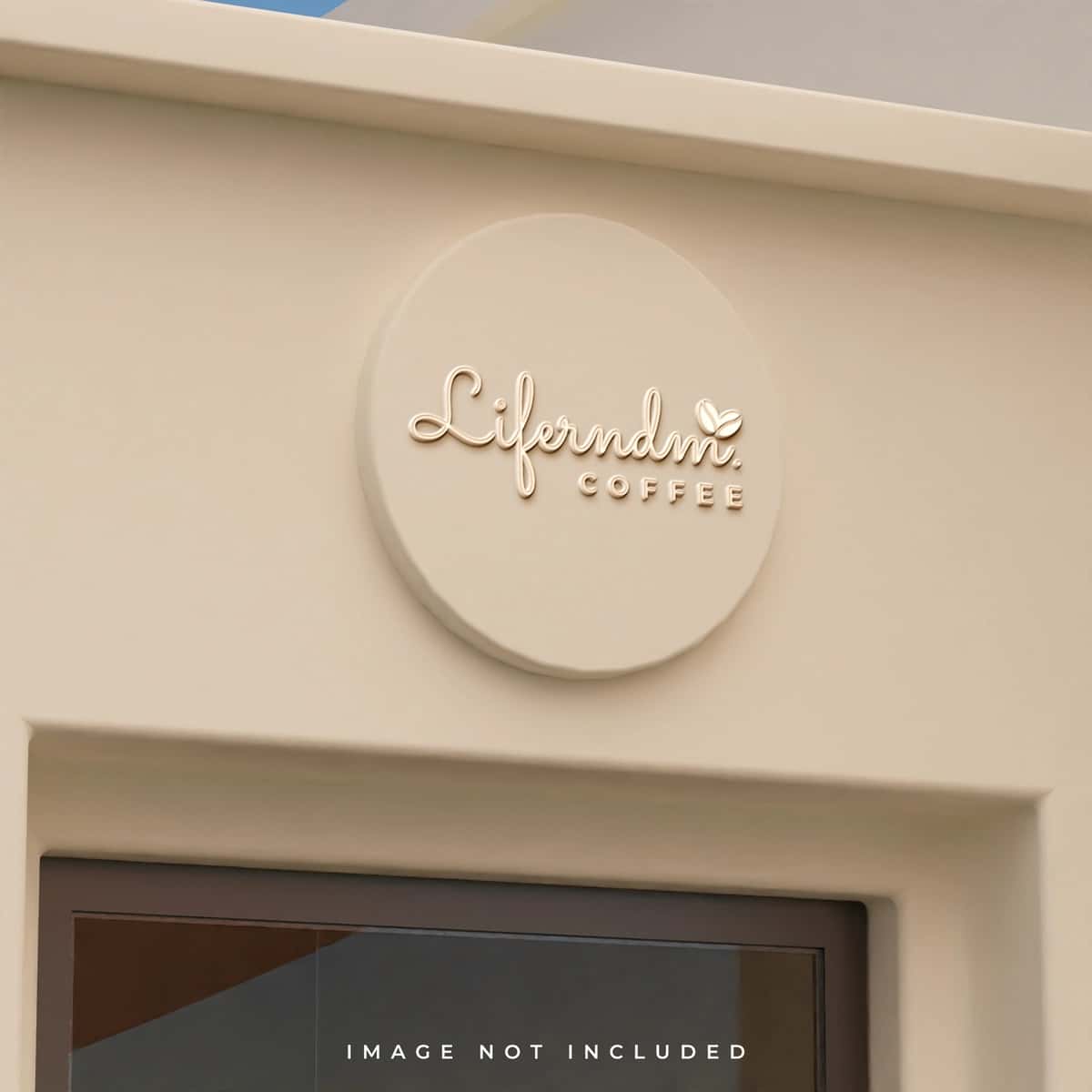 Do'kon logotipi maketi qurilish logotipi maketi | Storefront logo mockup building logo mockup 1