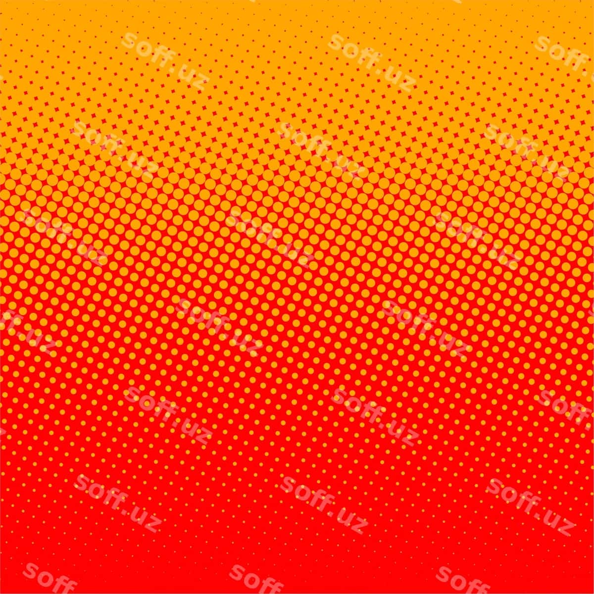 Oddiy qizil apelsin to'xtovchi fon | Simple red orange halftone background 1