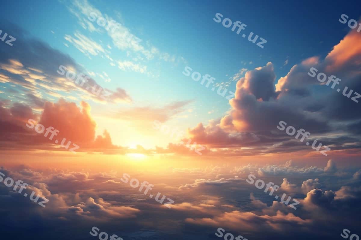 Osmon bulutlari, kino bulutlari devor paramojilasi | Sky clouds cinematic clouds wallpaper 1