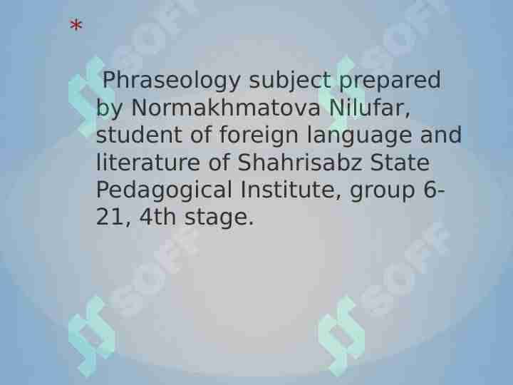 The systematic stricture of language