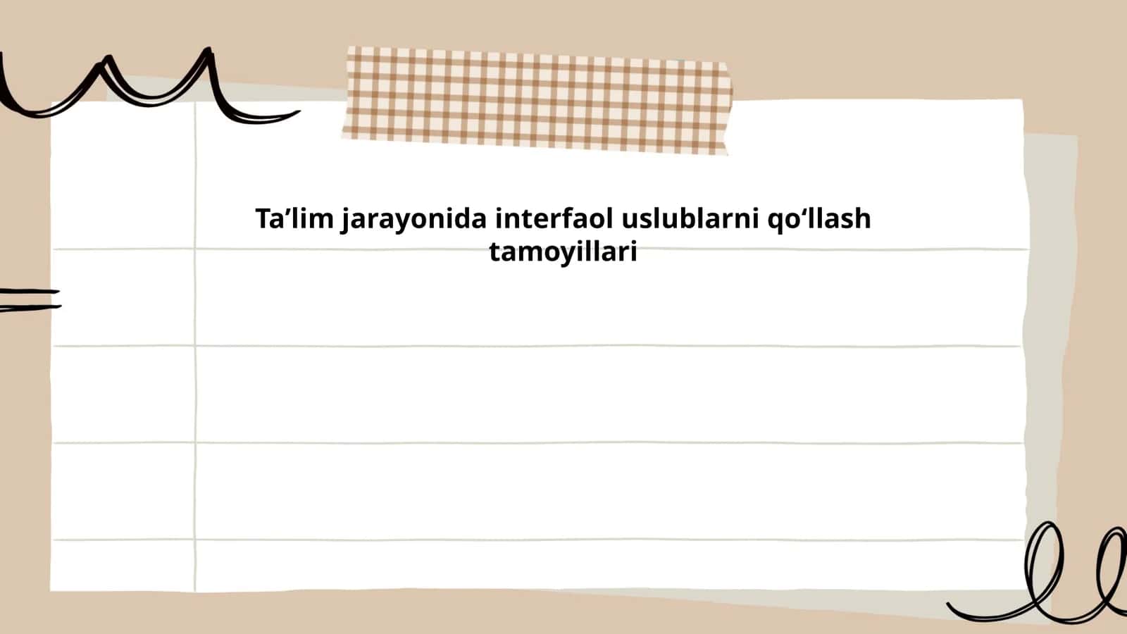 Interfaol taʼlim usullari 1