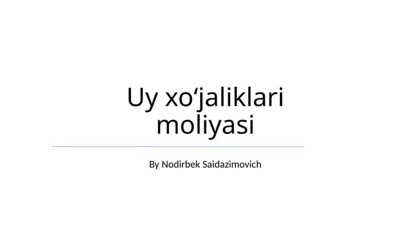 Byudjet va prognoz 1