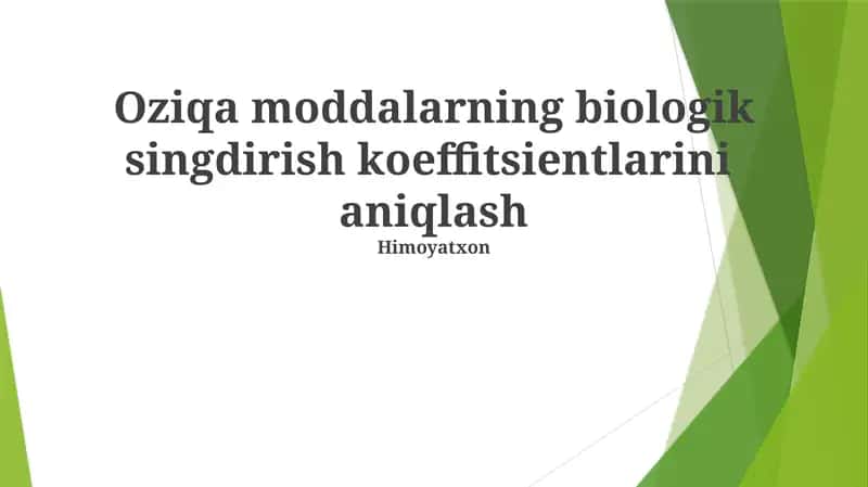 Biodegradatsiyani aniqlash usullari 1