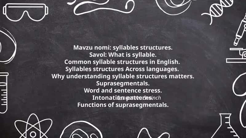 syllables structures 1