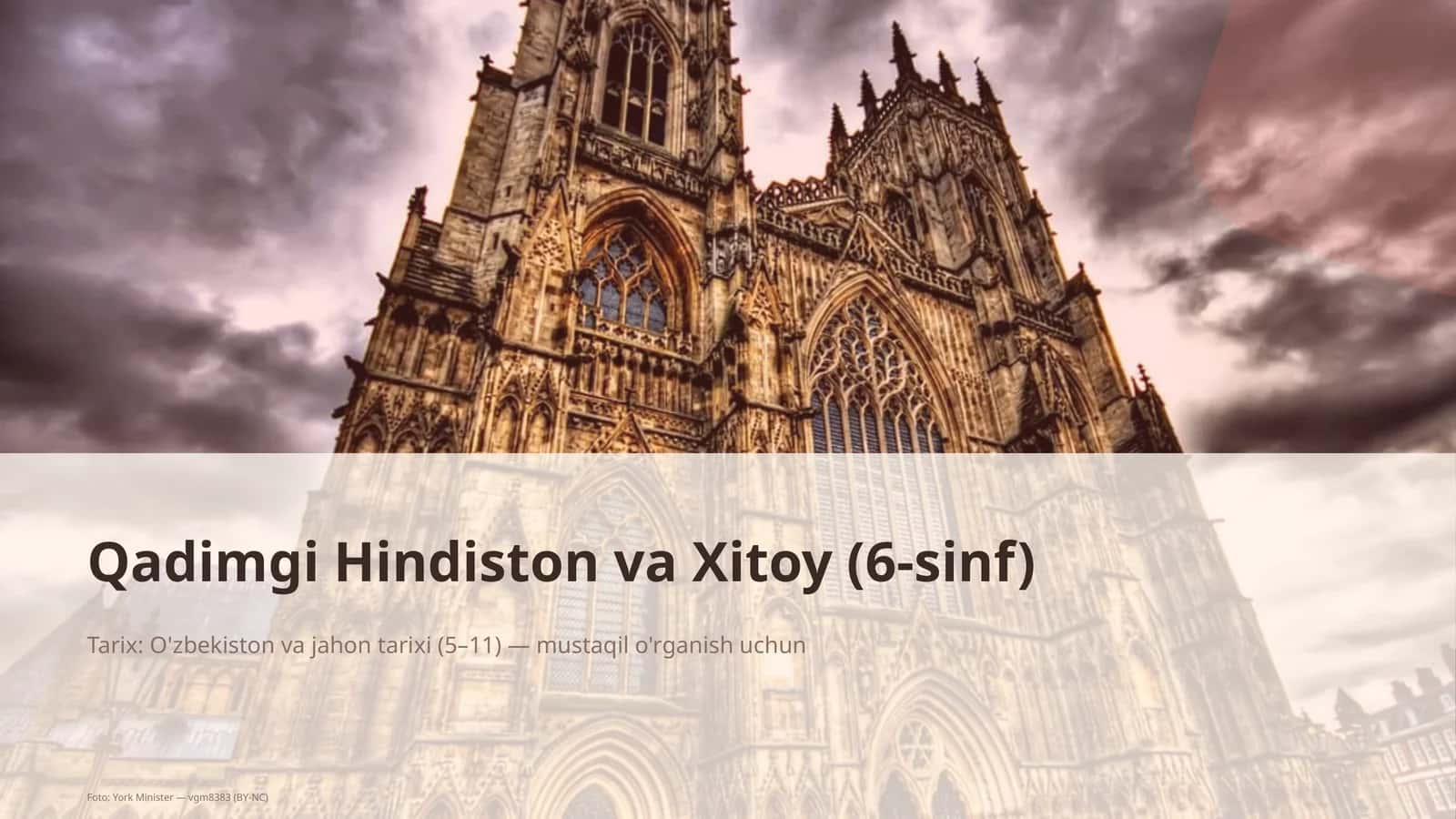 Qadimgi Hindiston va Xitoy (6-sinf) 1