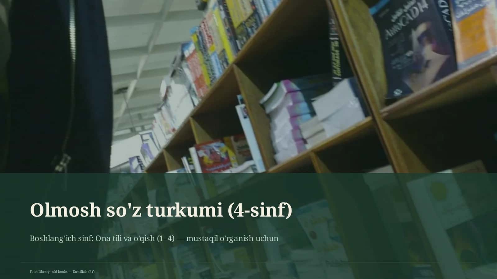 Olmosh so'z turkumi (4-sinf) 1