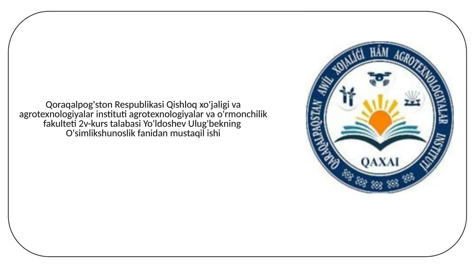O'zbekistonda donli ekinlar 1
