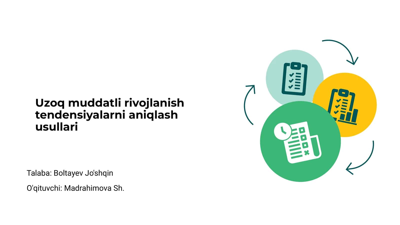 Uzoq Muddatli Rivojlanish Tendensiyalarni Aniqlash Usullari 1